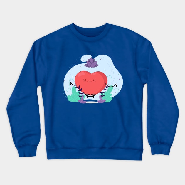 Meditation Crewneck Sweatshirt by Mako Design 